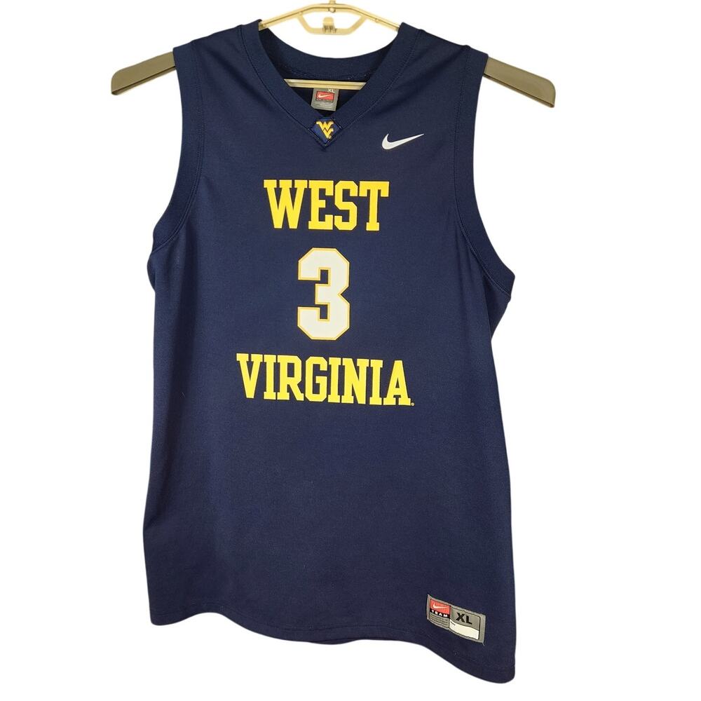 Vintage Y2K Nike West Virginia WVU Basketball Jersey Men's XL
